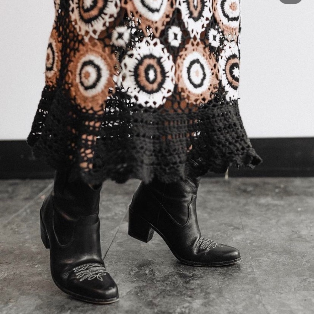 Genuine leather western booties!